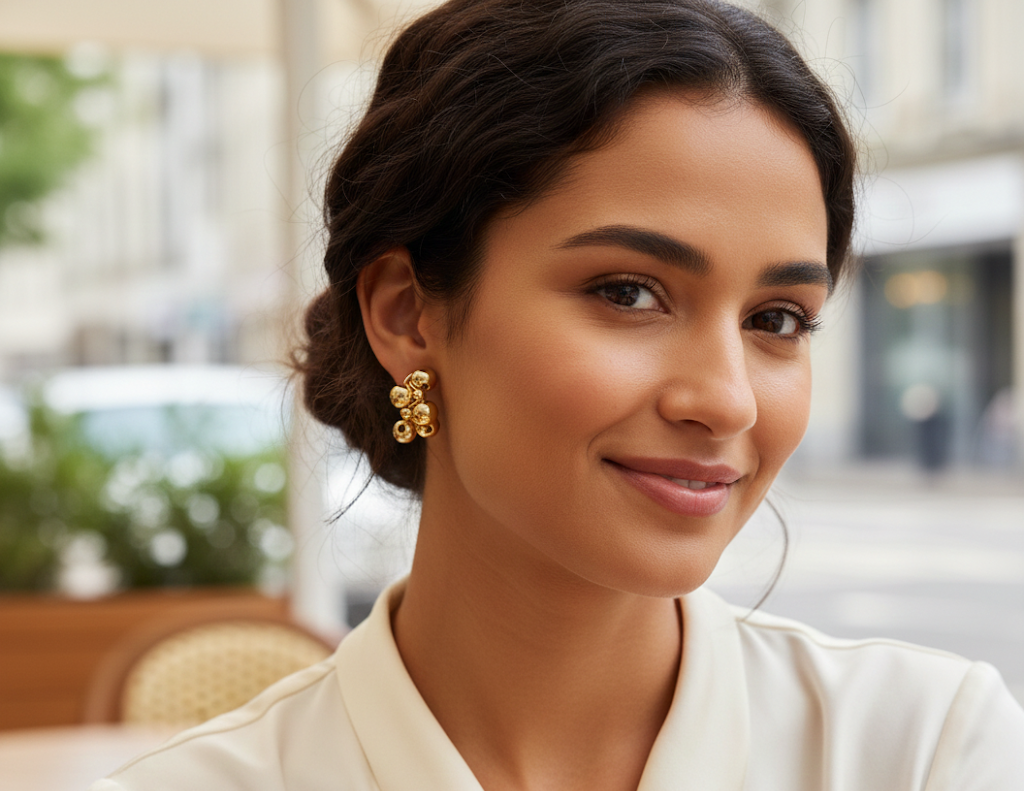 Woven Bubble Hoop Earrings